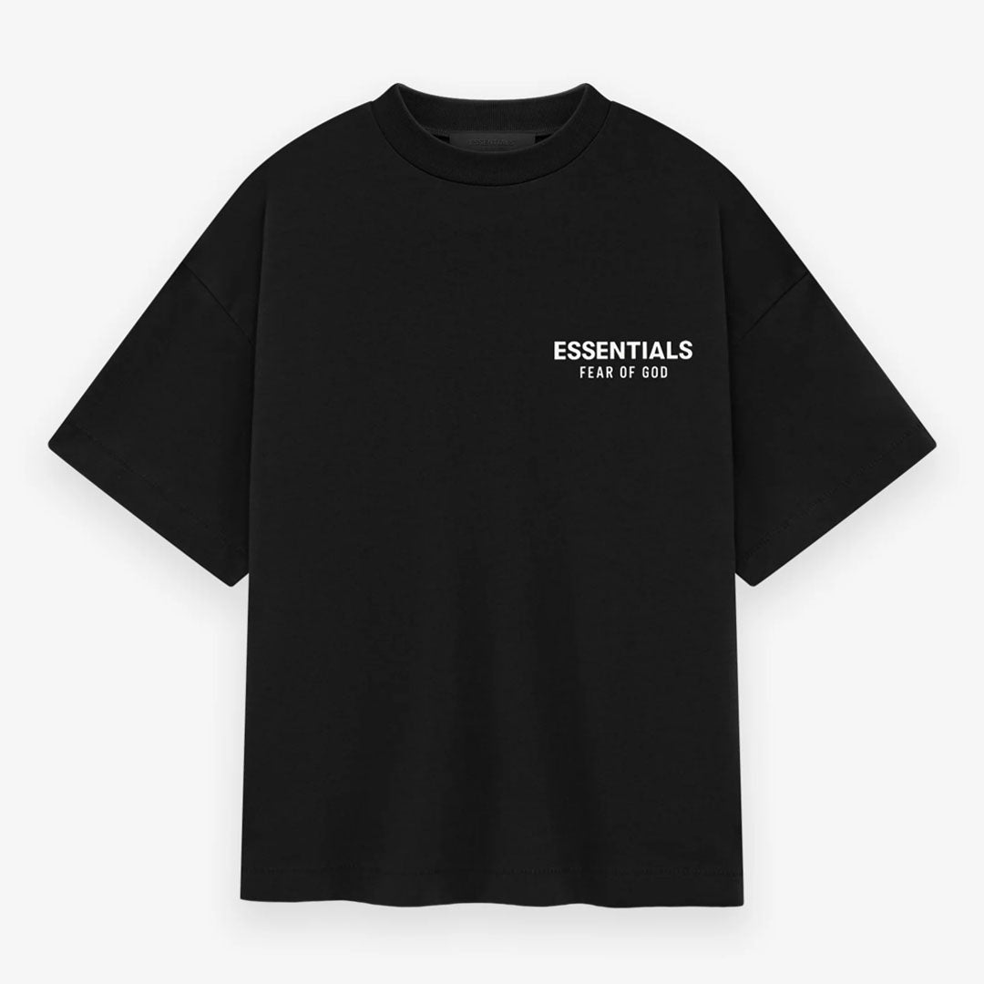 Essentials Fear Of God Jersey Crewneck T-Shirt Black