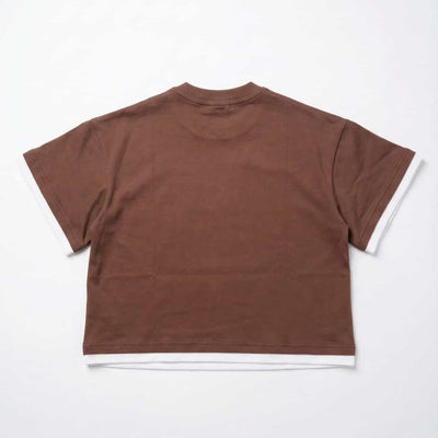 Vacay Double Layer Tee - Brown