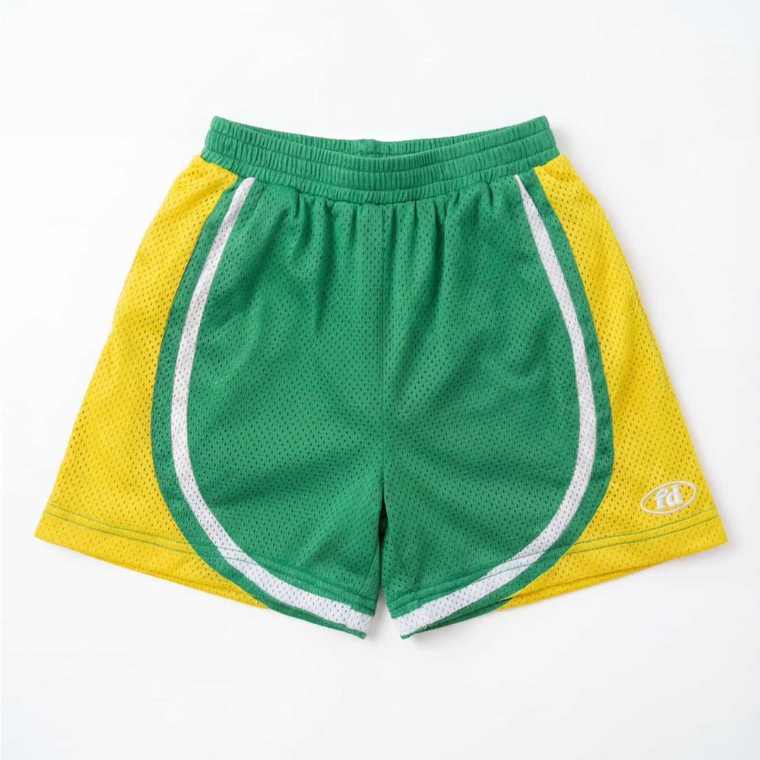 Rio Mesh Shorts - Green / Yellow