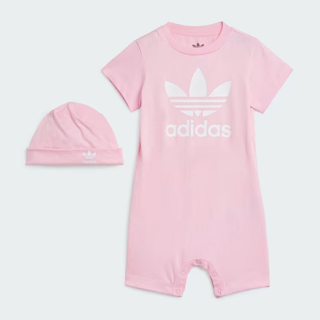 Gift Set Jumpsuit and Beanie - True Pink