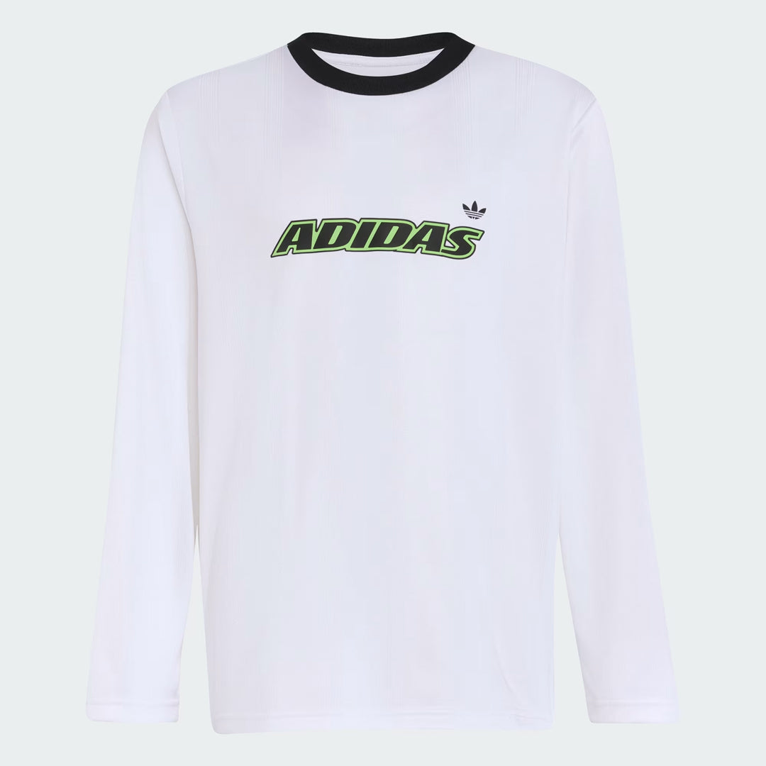 Longsleeve Kids Tee - White / Black