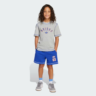 Kids Short & Tee Set - Medium Grey Heather