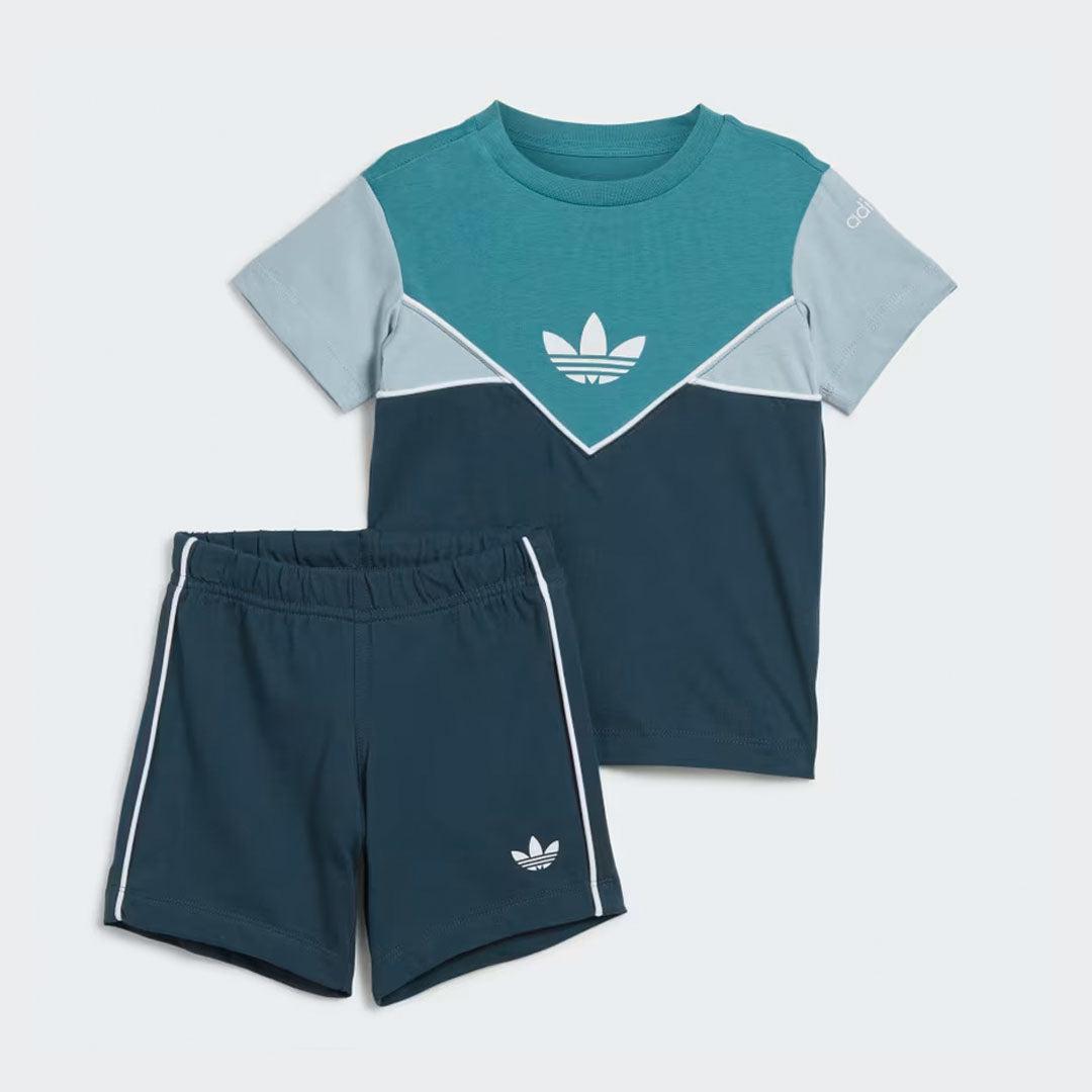 Toddler Adicolour Shorts & Tee Set - Arctic Night