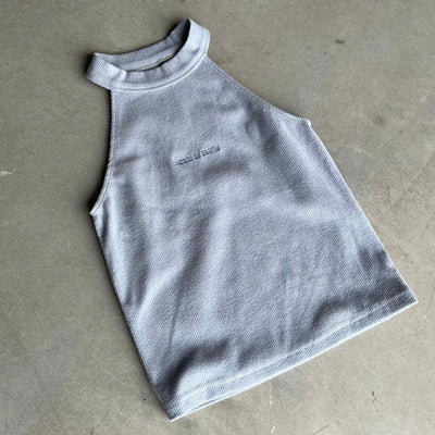 The Alaia Top - Washed Blue