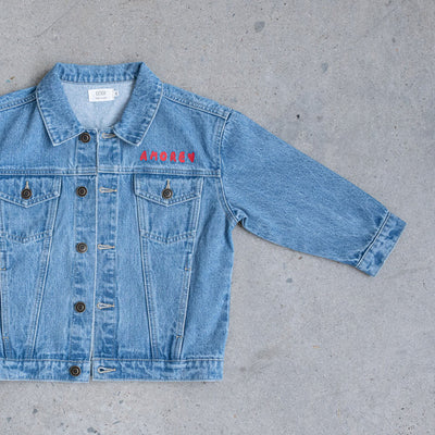 Mickey Denim Jacket - Rosso