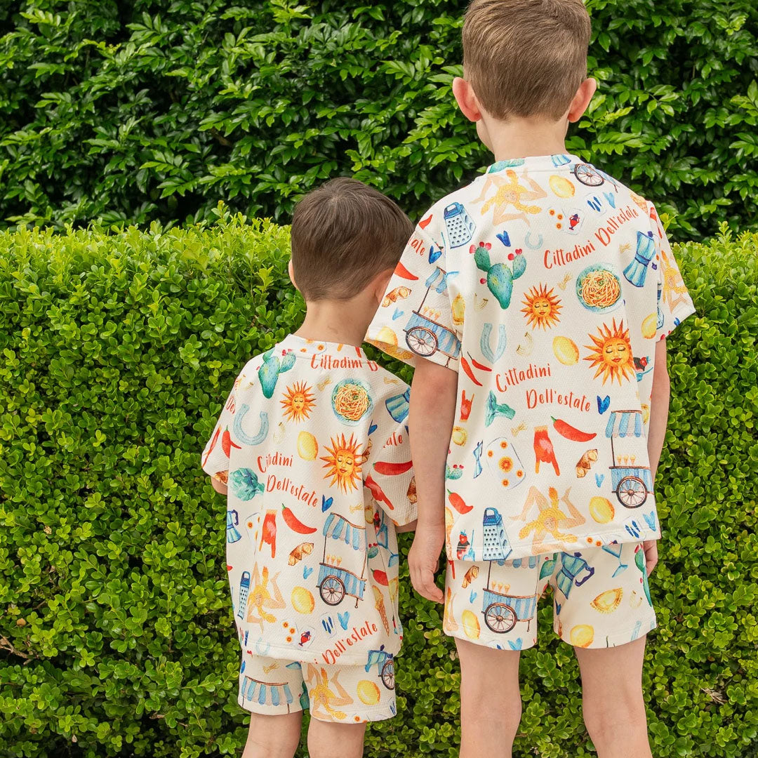 Aqua Boys Swimsuit Set - Multi Print