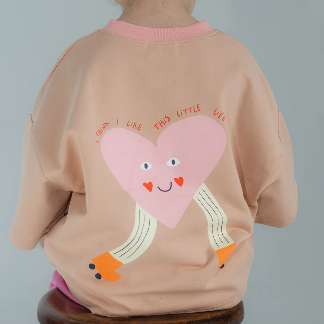 This Little Life Oversized Tee - Pale Coral
