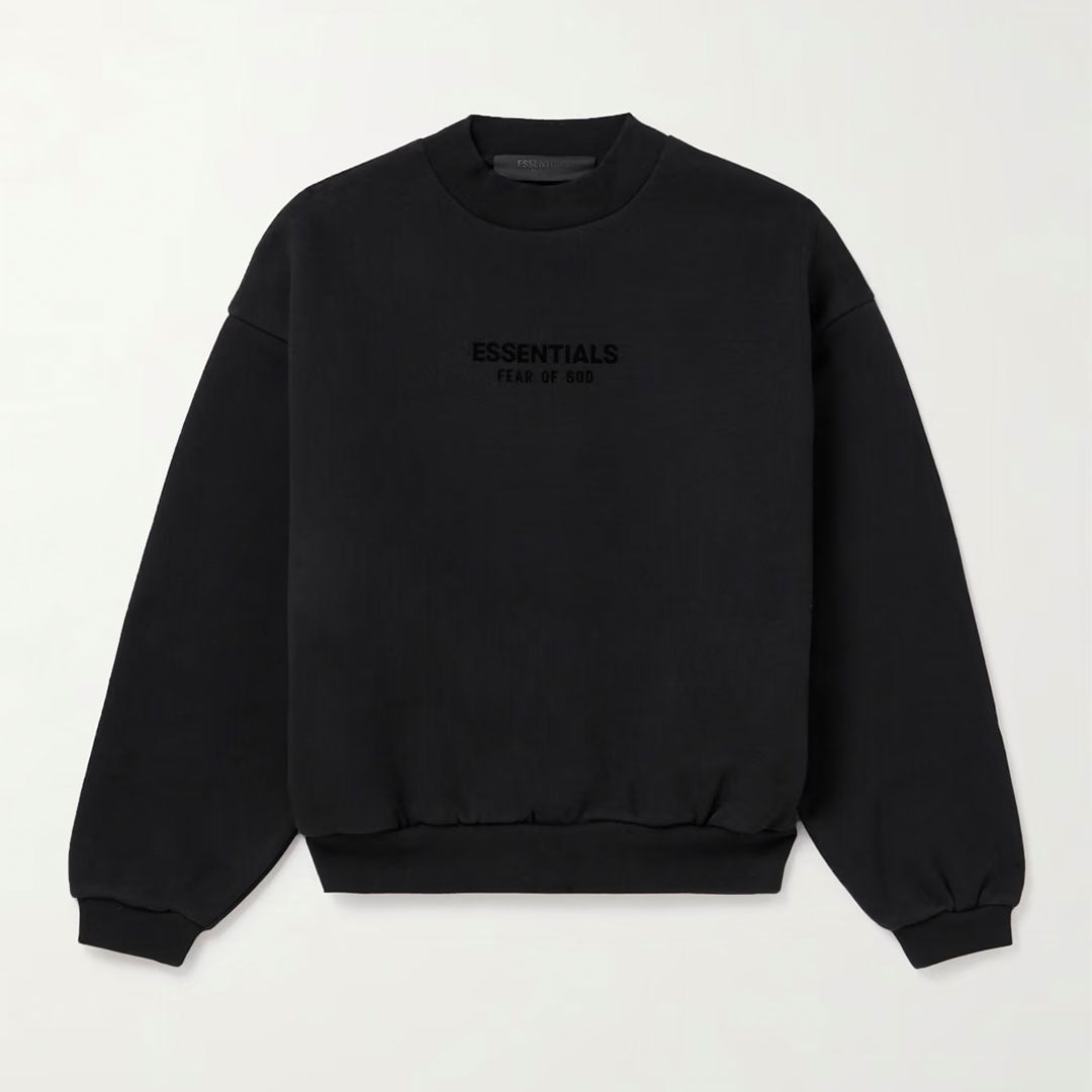 Essentials Fear Of God Kids Jersey Sweatshirt - Black