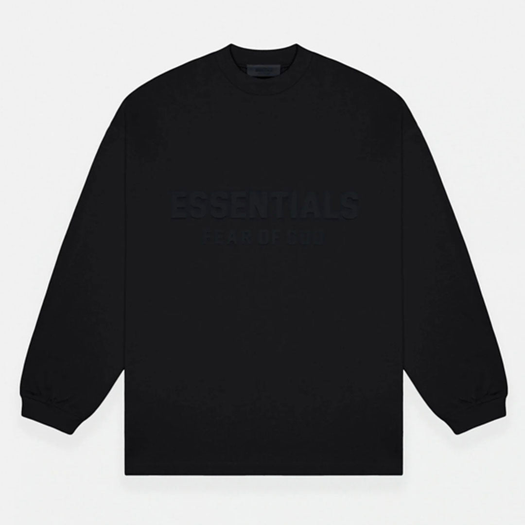 Essentials Fear Of God Long Sleeve T-Shirt - Jet Black