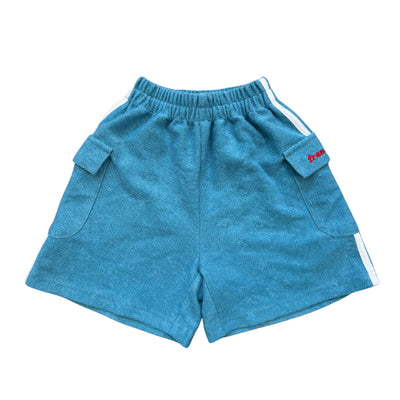 French Terry Cargo Shorts - Blue