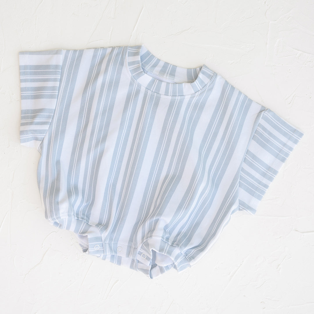 T-Shirt Romper - Blue Summer