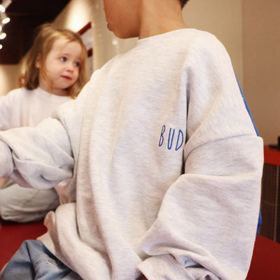 Block Jumper - Blue / Grey Marle