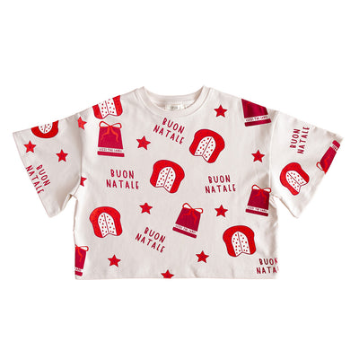 Kids Buon Natale Set - Panettone Print