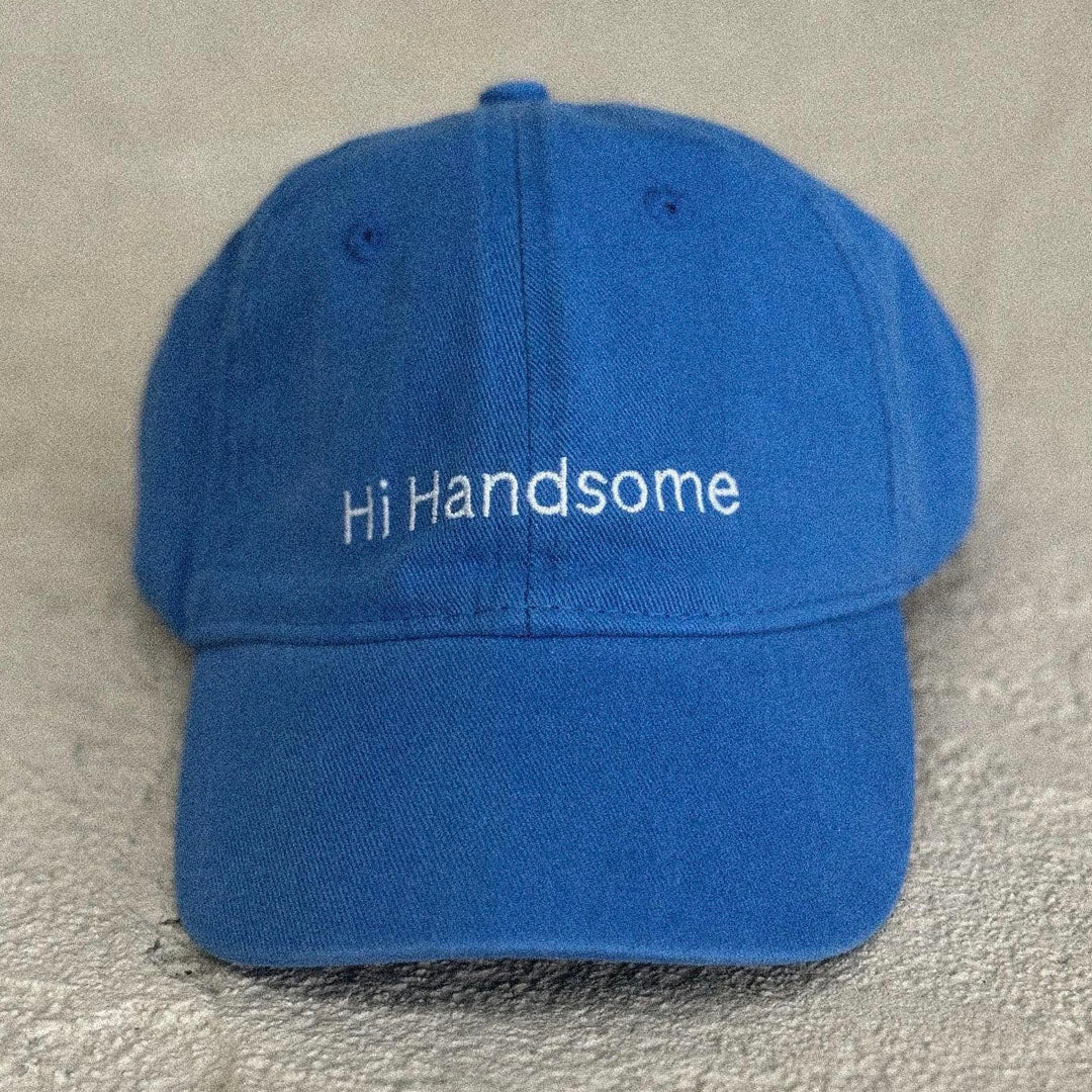 Hi Handsome Dad Cap - Blue