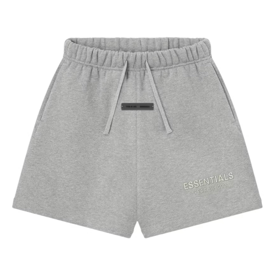 Essentials Fear Of God Shorts - Concrete Heather | Tim & Gerry's Kids ...