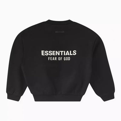 PRE-ORDER Essentials Fear Of God Jersey Crewneck Sweater - Black