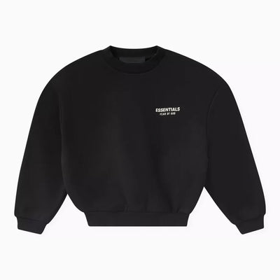 PRE-ORDER Essentials Fear Of God Jersey Crewneck Sweater - Black