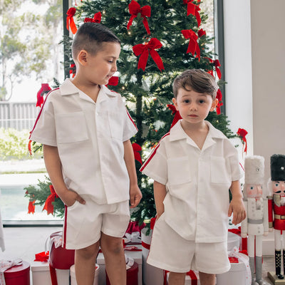 Cristiano Set - White / Red