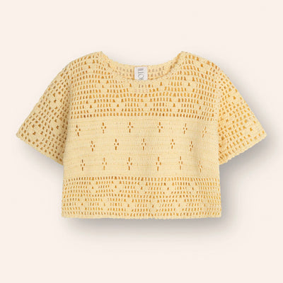 Filet Crotchet Crop - Butter