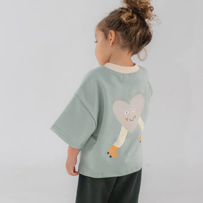 This Little Life Oversized Tee - Minty Blue