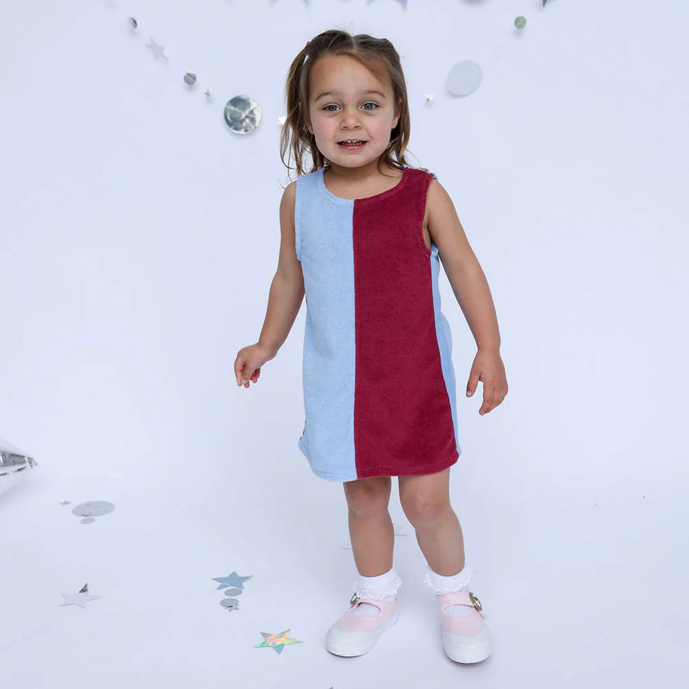 Lunar Dress - Blue / Brown