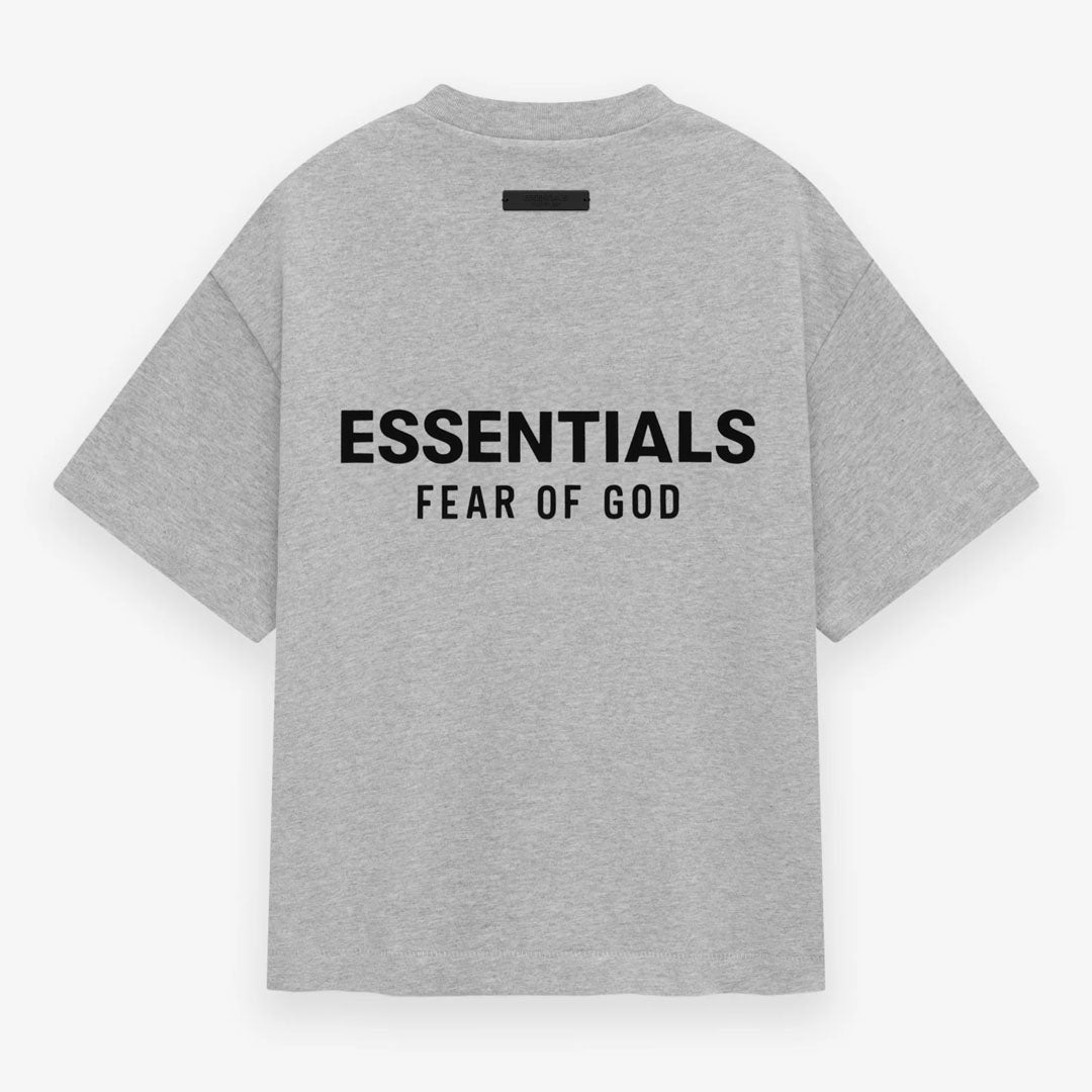 Essentials Fear Of God Jersey Crewneck T-Shirt - Light Heather Grey