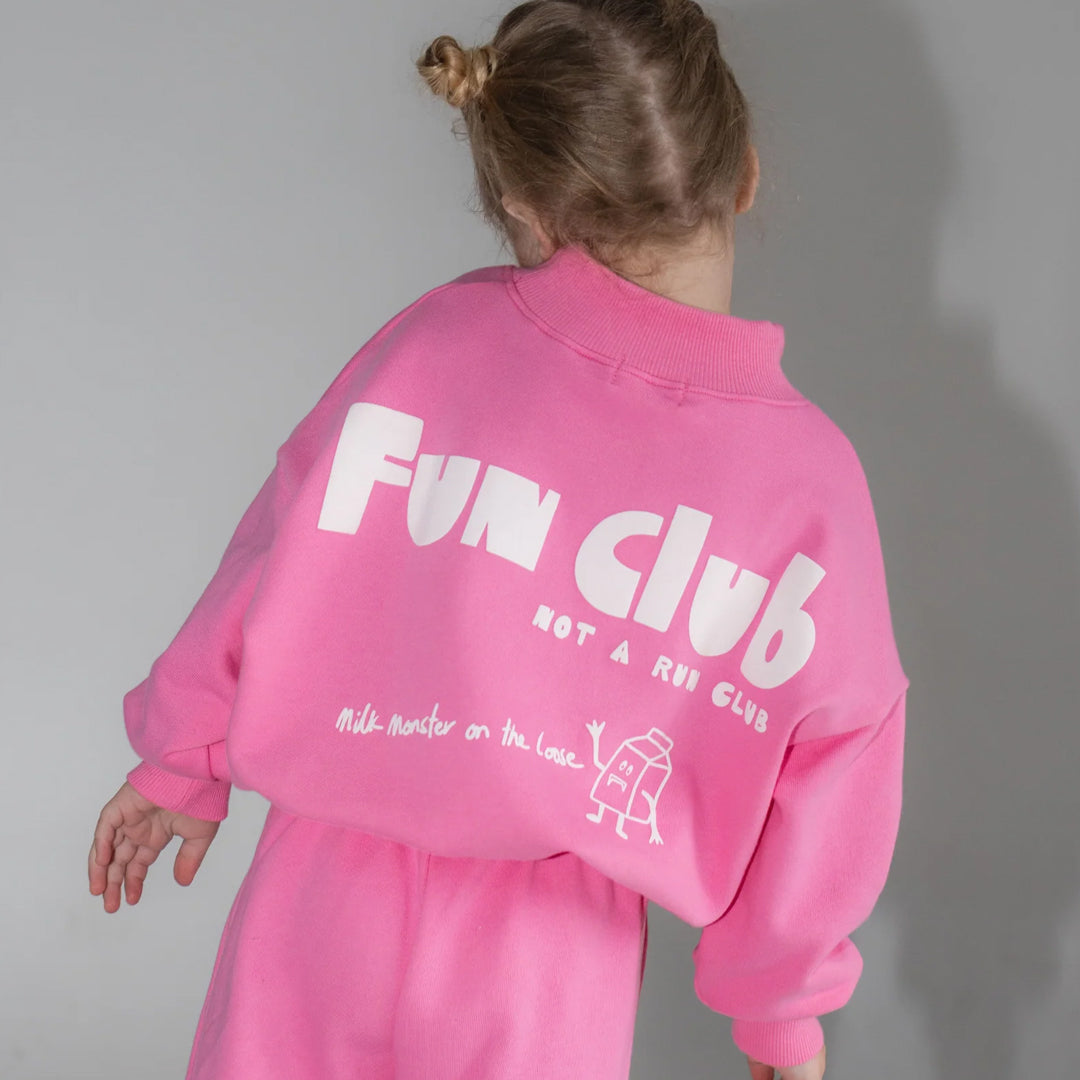 Fun Club Sweat - Bright Pink