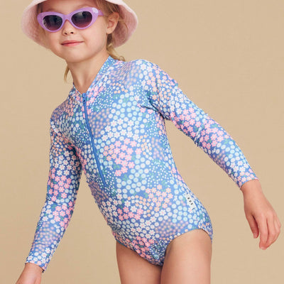 Garden Floral Zip Swimsuit - Multi