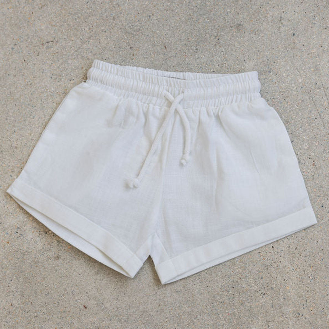 Gioia Linen Shorts - Bianco