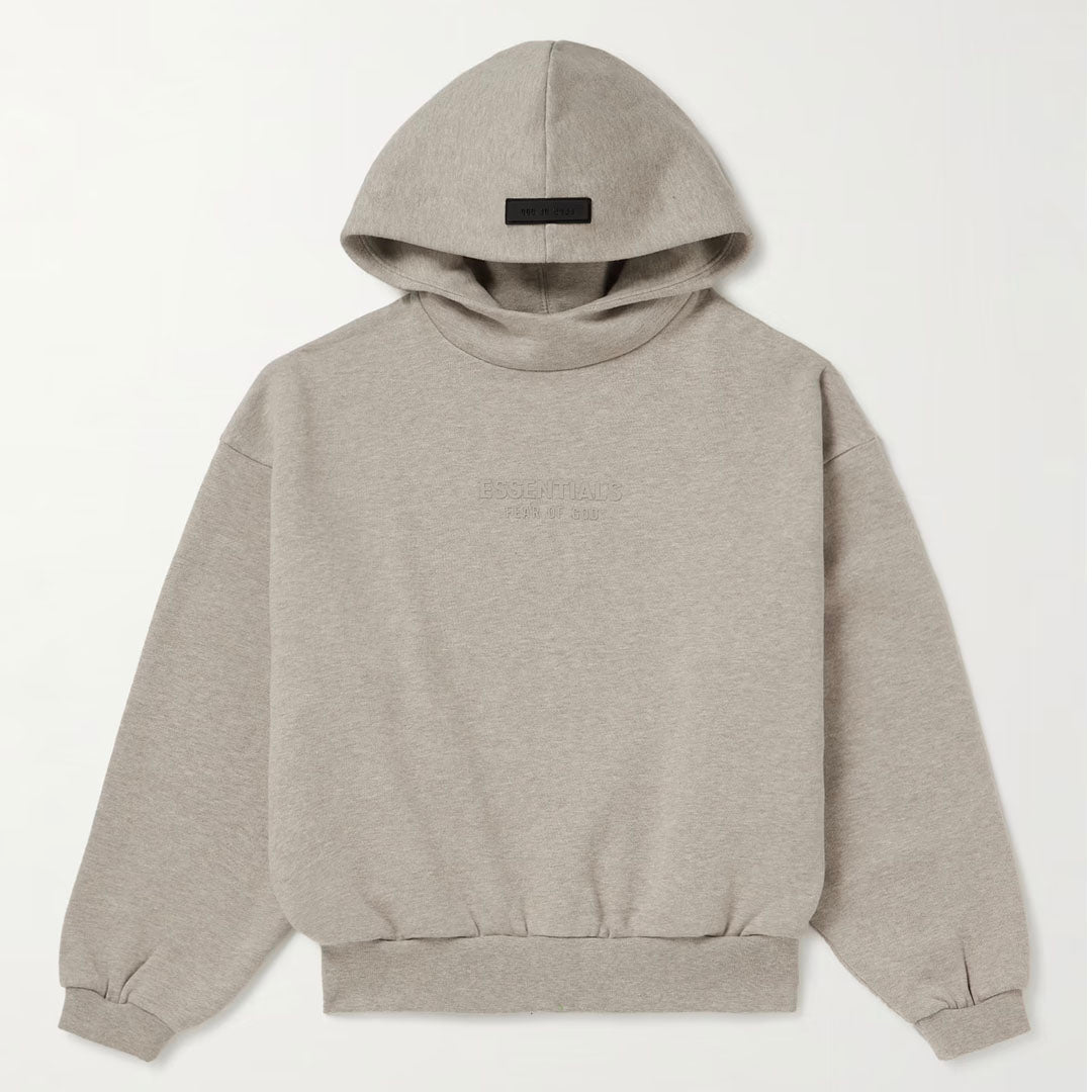 Essentials Fear Of God Kids Jersey Hoodie - Gray