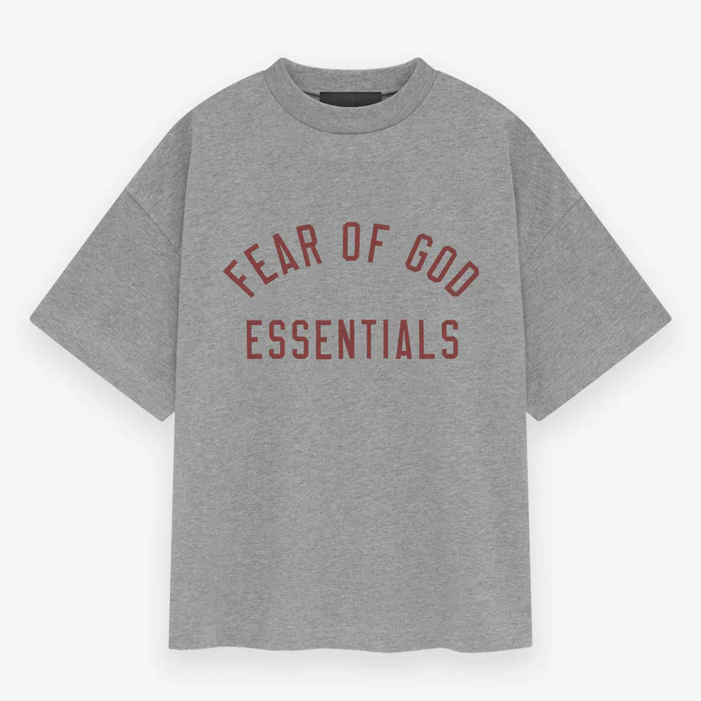 Essentials Fear Of God Jersey Crewneck T-Shirt - Dark Heather