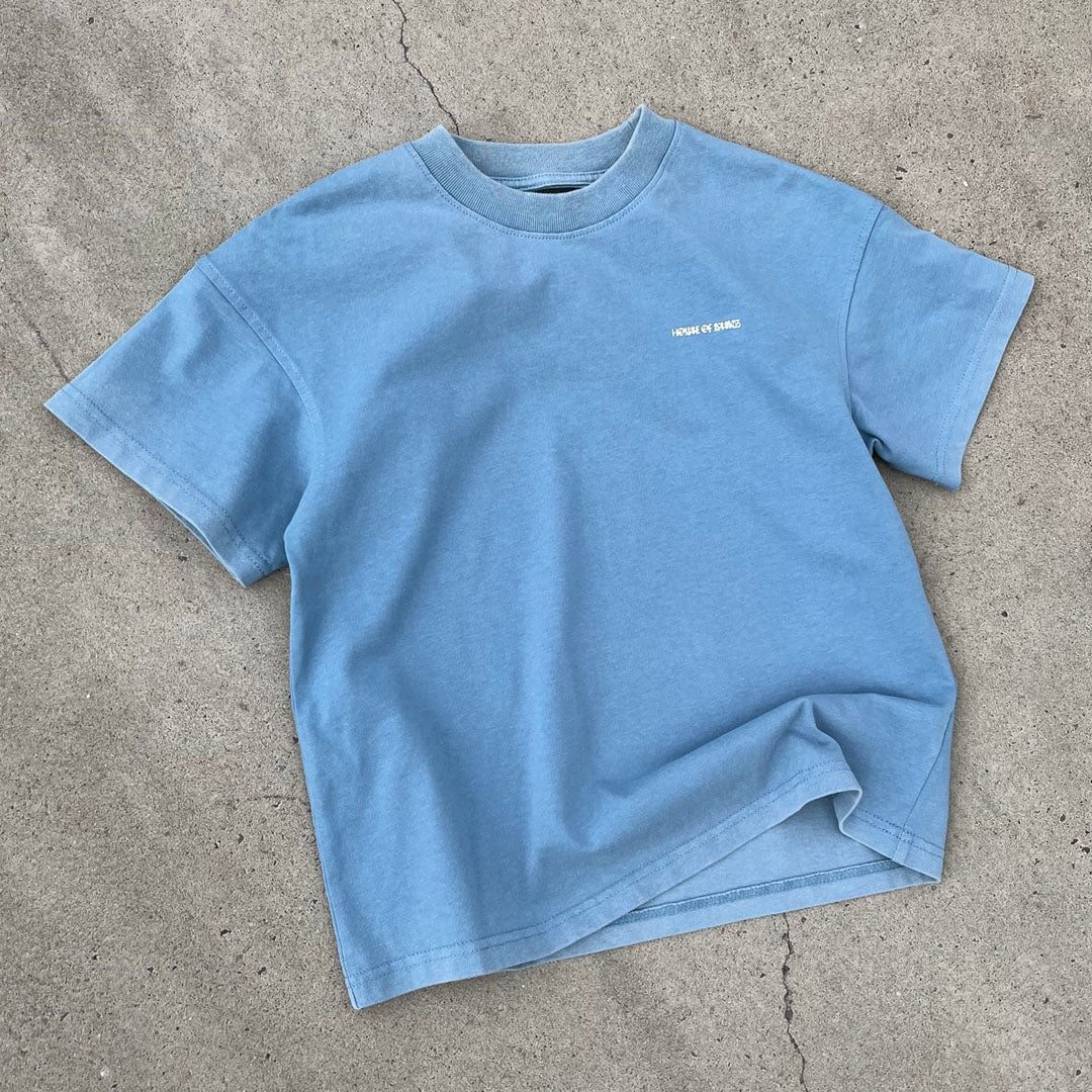 The Oversized Tee - Washed Blue