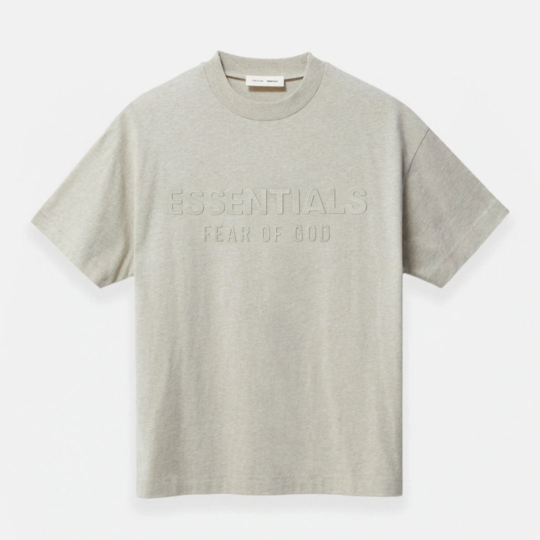 Essentials Fear Of God Jersey Crewneck T-Shirt - Heather Stone
