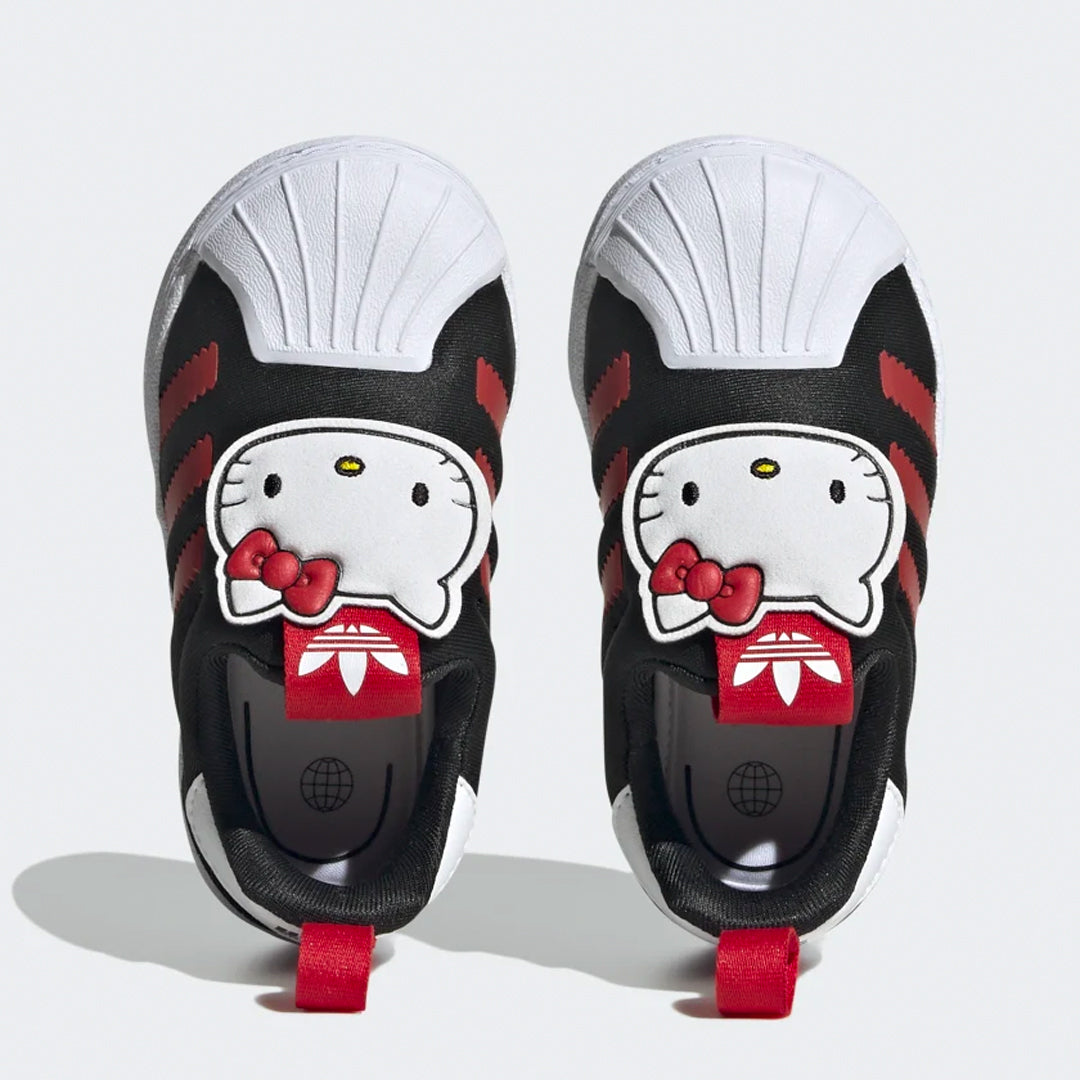 Toddler Superstar Hello Kitty 360 Shoes - Core Black / Vivid Red / Cloud White