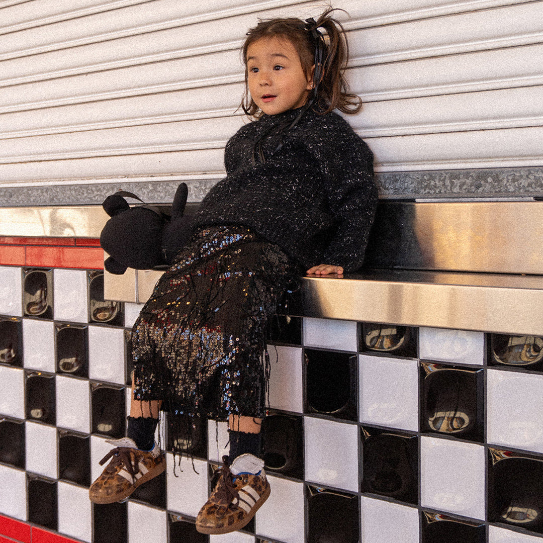 Herringbone Jumper - Black