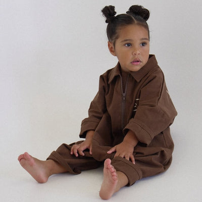 I Love My Daddy Boiler Suit - Brown