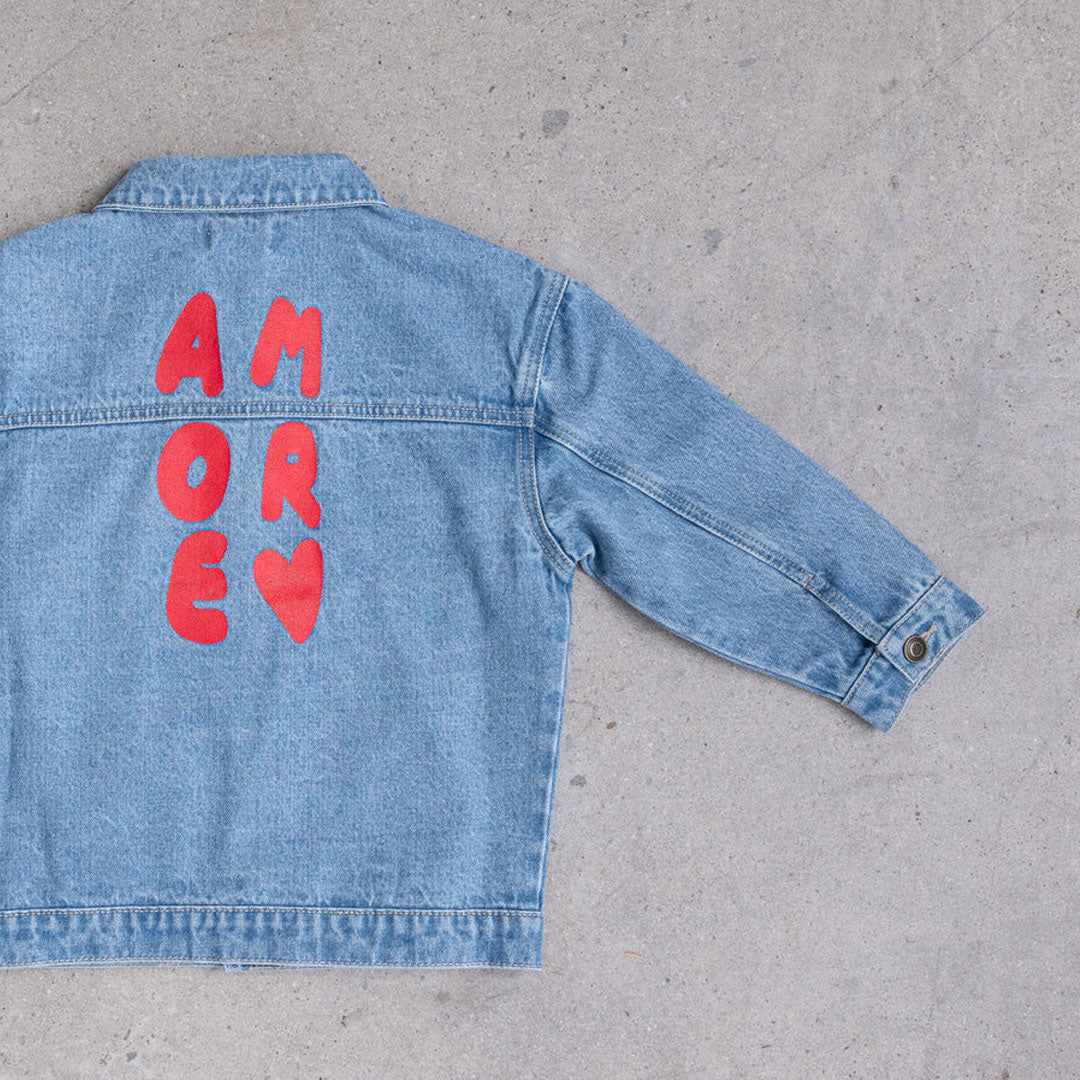 Mickey Denim Jacket - Rosso