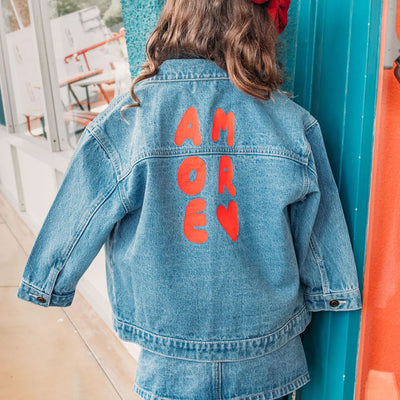 Mickey Denim Jacket - Rosso