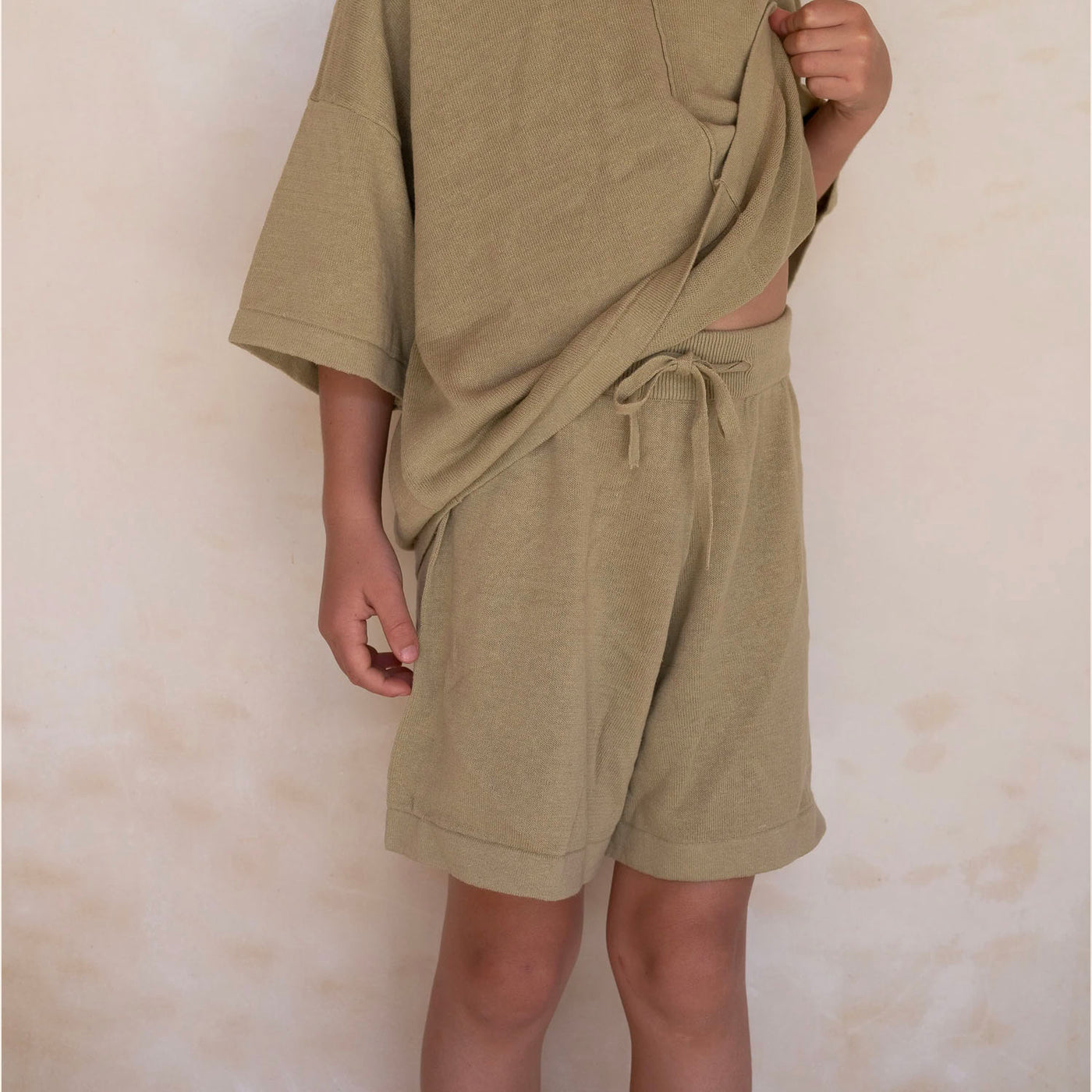 Lightweight Knit Shorts - Moss