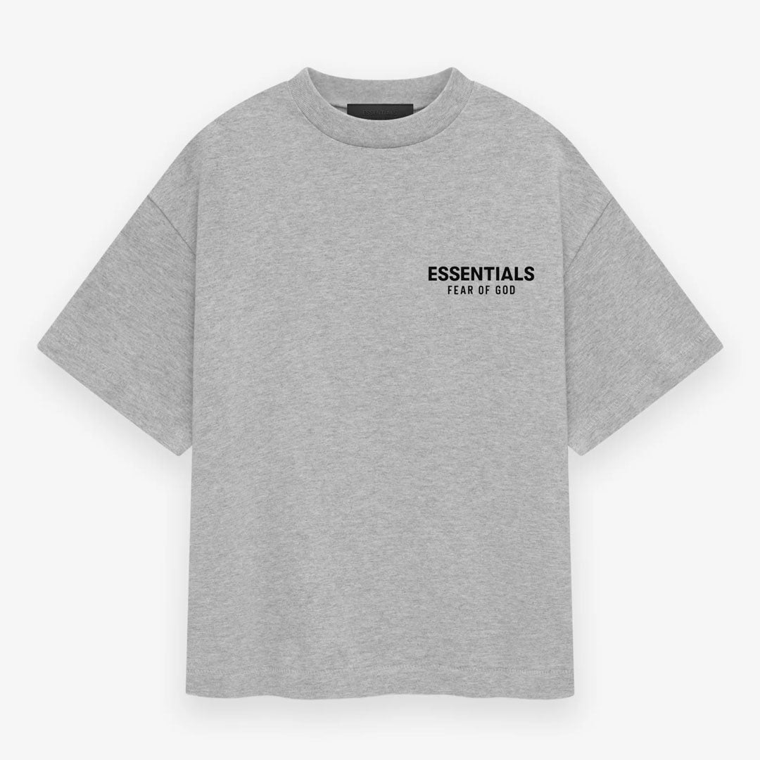 Essentials Fear Of God Jersey Crewneck T-Shirt - Light Heather Grey