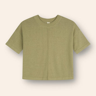 Lightweight Knit Tee - Moss