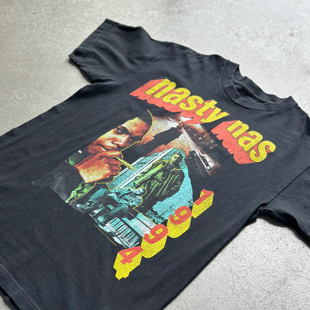 チープ&ナスティ　ロックTシャツ　1994 古着　cheap&nasty Vintage Nasty Nas Tee - Washed Black – Tim & Gerry's Kids Boutique