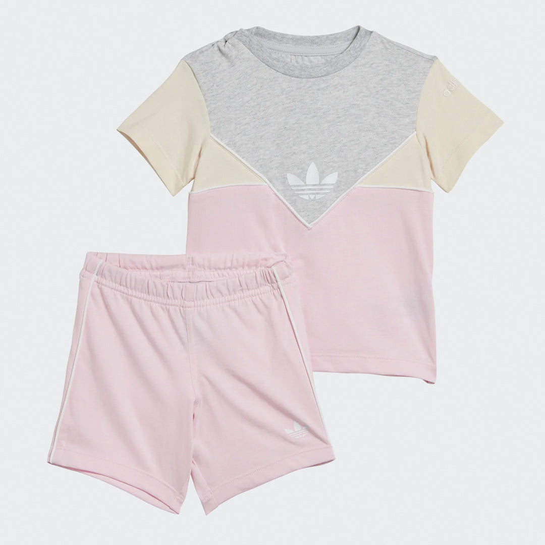 Short & Tee Set - Clear Pink