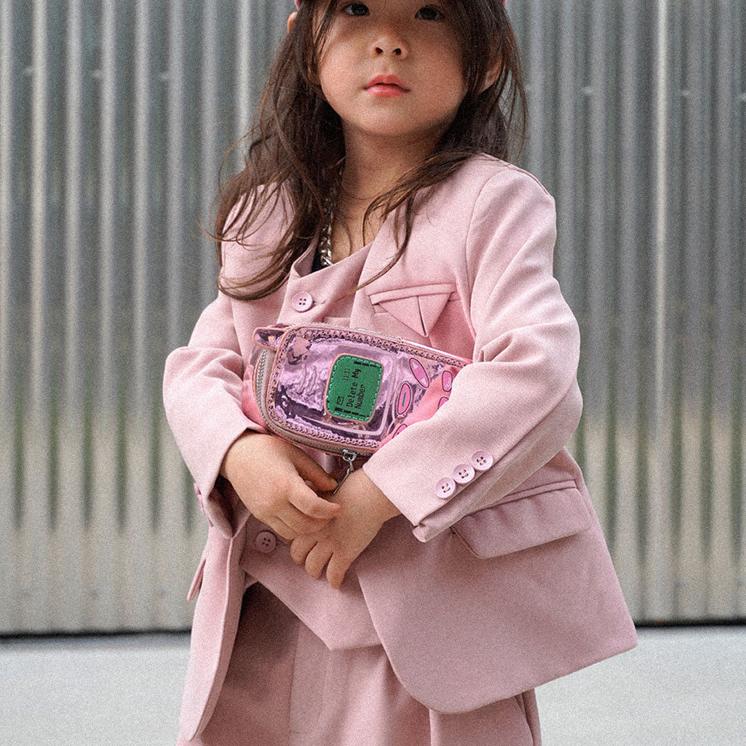 Oversized Suit & Vest Set - Pink