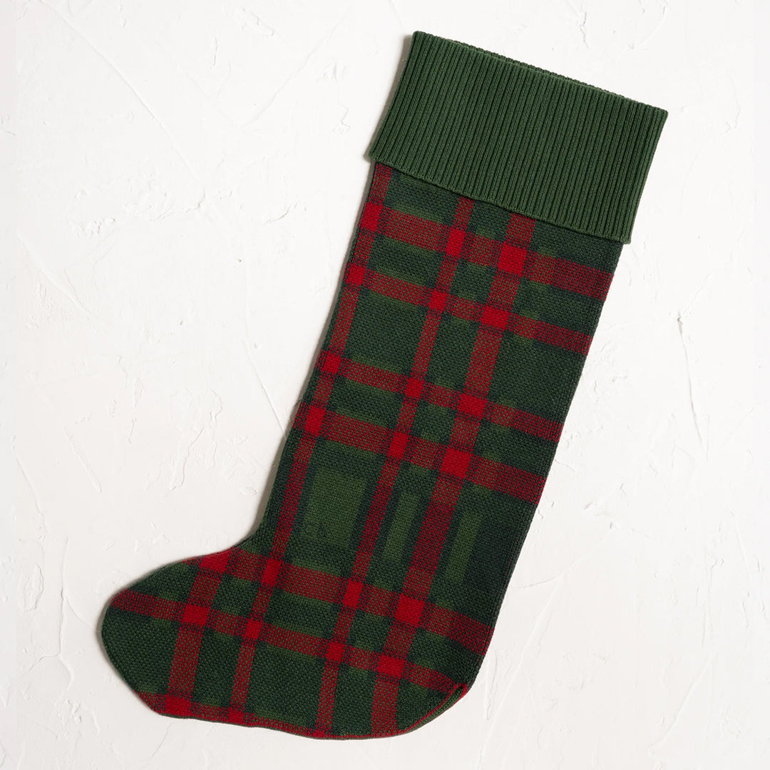 Pre Order Christmas Stocking - Plaid