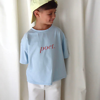 Poet Tee - Baby Blue