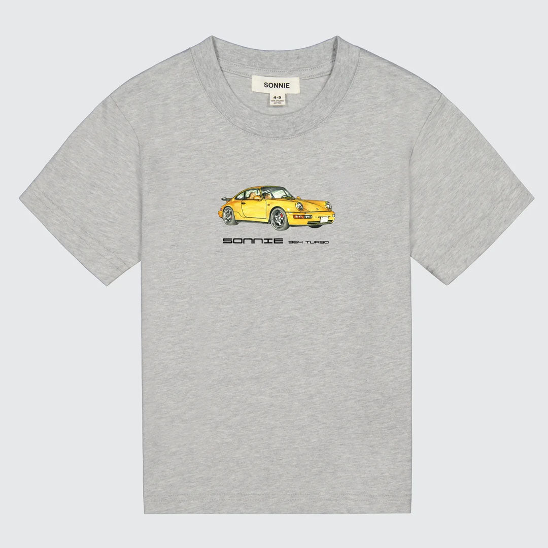 Porsche Tee - Grey Marle