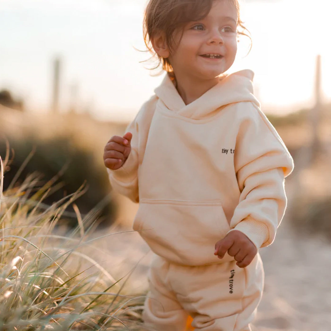 Quinn Hoodie Tracksuit - Cream/Cocoa
