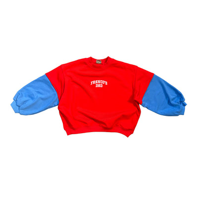 Double Layer Crew - Red / Blue