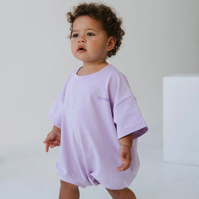 Circle Energy T-Shirt Romper - Purple
